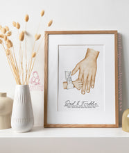 Load image into Gallery viewer, Dad and children Hands -Personalised father print