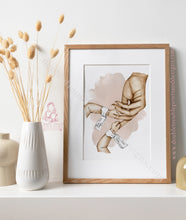 Load image into Gallery viewer, Mother And Newborn Child Siblings Babies Mum Mothers Days Gift For Twins Posters Prints & Visual