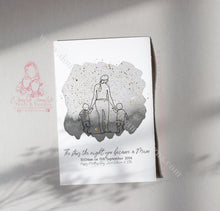 Load image into Gallery viewer, Mothers Day Nana Gift For Herstar Map Line Art Print