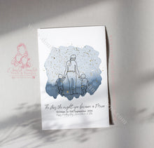 Load image into Gallery viewer, Mothers Day Nana Gift For Herstar Map Line Art Print
