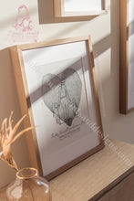Load image into Gallery viewer, Mothers Day Nana Gift For Herstar Map Line Art Print