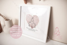 Load image into Gallery viewer, Mothers Day Nana Gift For Herstar Map Line Art Print