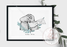 Load image into Gallery viewer, Newborn Gift Personalised Baby Foot