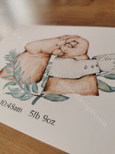 Load image into Gallery viewer, Newborn Gift Personalised Baby Foot