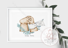 Load image into Gallery viewer, Newborn Gift Personalised Baby Foot