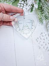 Load image into Gallery viewer, Newborn Twins 1St Christmas Personalised Ornament Bauble