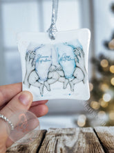 Load image into Gallery viewer, Newborn Twins 1St Christmas Personalised Ornament Bauble