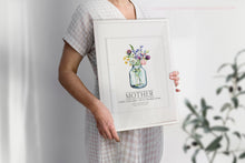 Load image into Gallery viewer, Mothers Day Flower Vase Print - Gift for Her - Mothering Sunday