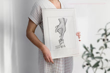 Load image into Gallery viewer, WATERCOLOR PARENTS AND BABY - GIFT FOR NEW PARENTS - NEWBORN GIFT - HOME DECOR WALL POSTER