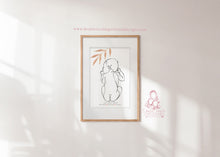 Load image into Gallery viewer, NEWBORN LINE ART BIRTH PRINT