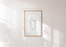 Load image into Gallery viewer, NEWBORN LINE ART BIRTH PRINT