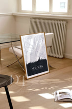 Load image into Gallery viewer, Cityscape & Map Poster - Berlin, London, Frankfurt, Prague, Paris, Newyork, Chicago, Istanbul