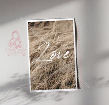Load image into Gallery viewer, Pampas Love Script Home Print