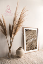 Load image into Gallery viewer, Pampas Love Script Home Print