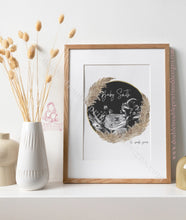 Load image into Gallery viewer, Pampass Boho Wreath Baby Scan Art - Ultra Sound- Mothers Day