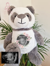 Load image into Gallery viewer, Large Teddy Panda Baby Scan - Pregnancy Announcement - Baby Gift