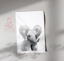 Load image into Gallery viewer, Personalised Jungle Safari Animal Portrait Prints