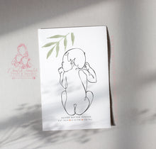 Load image into Gallery viewer, NEWBORN LINE ART BIRTH PRINT
