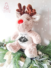 Load image into Gallery viewer, Reindeer Christmas Teddy Baby Scan - Pregnancy Announcement - Baby Gift