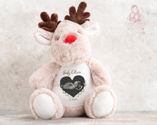 Load image into Gallery viewer, Reindeer Christmas Teddy Baby Scan - Pregnancy Announcement - Baby Gift