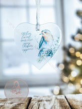 Load image into Gallery viewer, Robin Memorial Loved Ones Christmas Ornament Bauble