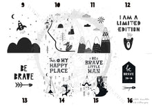 Load image into Gallery viewer, Scandinavian Monochrome Nursery Childrens Room Prints