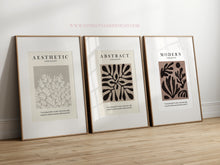 Load image into Gallery viewer, Neutral Abstract Aesthetic Set of 3 - BMS02