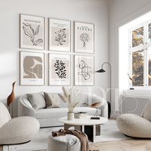 Load image into Gallery viewer, Botanical Forms of Art - Minimalist & Beige art poster