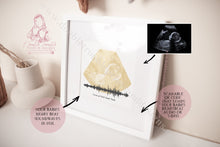 Load image into Gallery viewer, Soundwave Baby Scan Heartbeat Foil Playable Art With Qr Code
