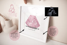 Load image into Gallery viewer, Soundwave Baby Scan Heartbeat Foil Playable Art With Qr Code