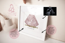 Load image into Gallery viewer, Soundwave Baby Scan Heartbeat Foil Playable Art With Qr Code