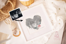 Load image into Gallery viewer, GIFT FOR EXPECTING MUM - PREGNANCY ANNOUCNEMENT IDEA- BABY SCAN FRAME - BABY SHOWER GIFT
