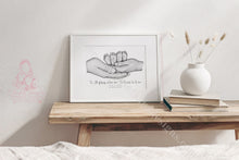 Load image into Gallery viewer, Twins Family Feet Print