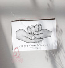 Load image into Gallery viewer, Twins Family Feet Print