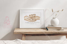 Load image into Gallery viewer, Twins Family Feet Print