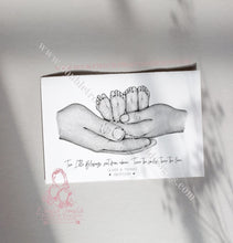 Load image into Gallery viewer, Twins Family Feet Print