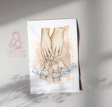 Load image into Gallery viewer, Watercolor Family Parents And Children
