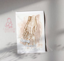 Load image into Gallery viewer, Watercolor Grandparents Hands Print