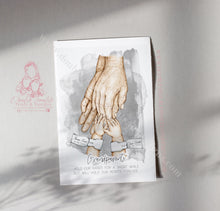 Load image into Gallery viewer, Watercolor Grandparents Hands Print