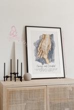 Load image into Gallery viewer, Watercolor Grandparents Hands Print