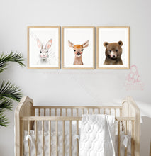 Load image into Gallery viewer, Woodland Animal Nursery Prints Forest Friends