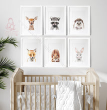 Load image into Gallery viewer, Woodland Animal Nursery Prints Forest Friends