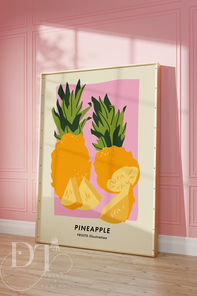Colourful Pineapple Fruit Kitchen Decor
