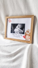 Load image into Gallery viewer, First Fathers Day Custom Photo Frame superhero daddy bear
