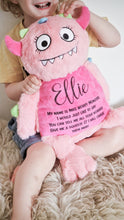 Load image into Gallery viewer, Personalised Worry Monster Kids Teddy
