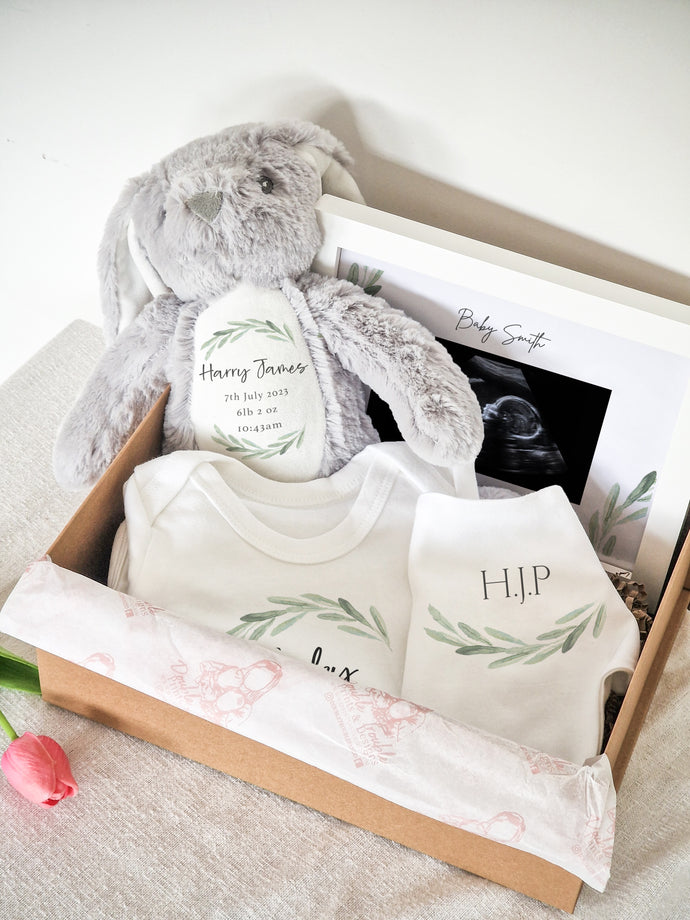 BOTANICAL PREGNANCY NEW BABY Gift Hamper set box