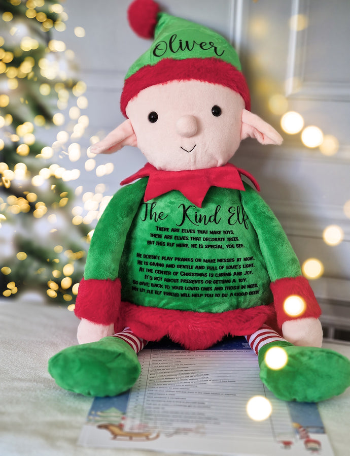 [PRE ORDER]The Kind Elf Personalised Teddy with 24 acts of kindness