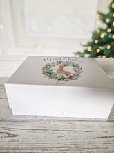Load image into Gallery viewer, Personalised Reindeer Wreath Christmas Eve Gift box
