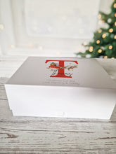 Load image into Gallery viewer, Personalised Santa Sleigh Initial Christmas Eve Gift box
