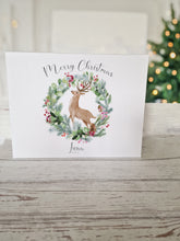 Load image into Gallery viewer, Personalised Reindeer Wreath Christmas Eve Gift box

